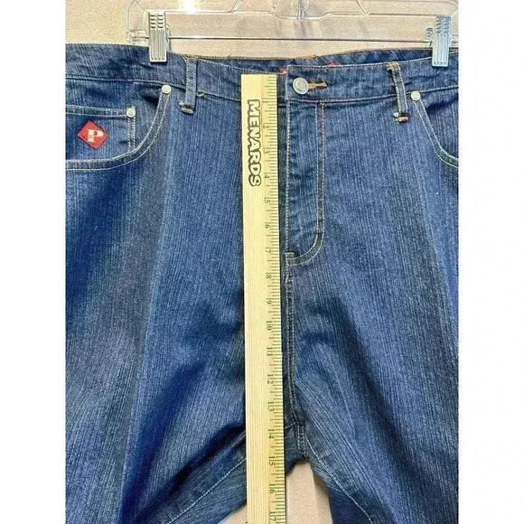 PINQ Women’s Authentic Demin Blue Jean Size 20 With Embroidery’s On Back Pockets - Picture 7 of 10